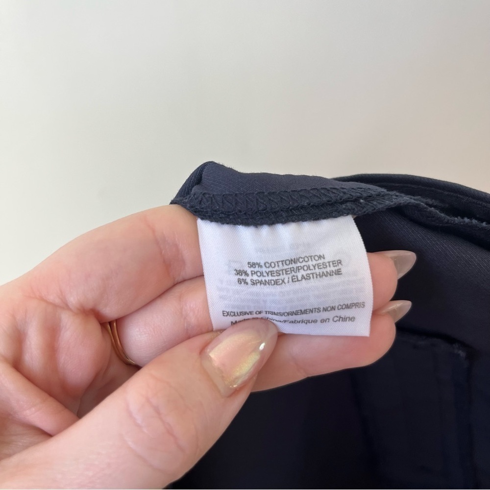 Tory Burch Navy Blue Cropped Trousers Workwear Buisness Casual Pants 4 - Picture 5 of 5